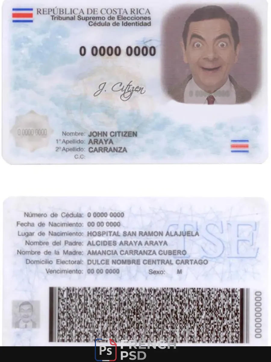 Costa Rica Id — Cartes d'identité