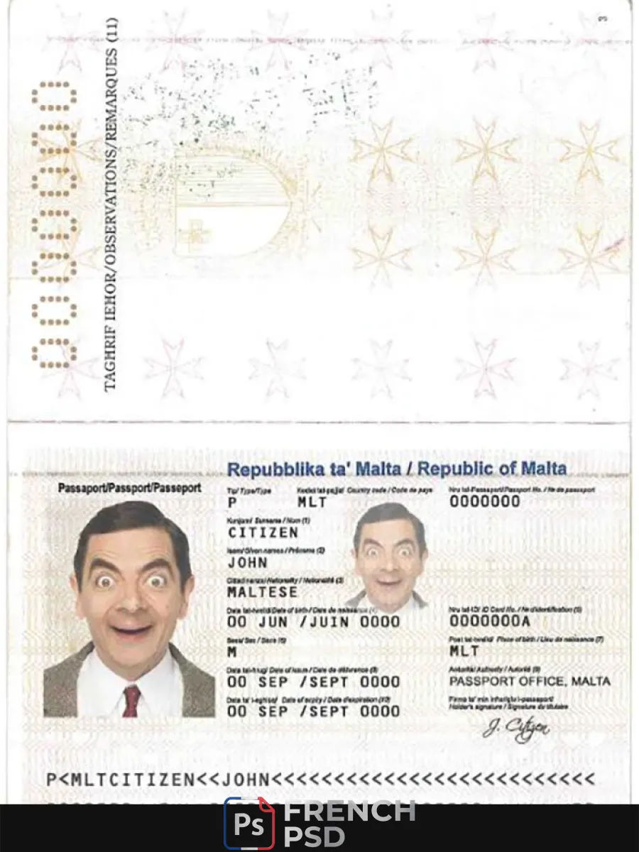 Malte passeport — Passeports