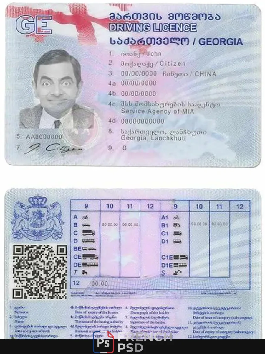Géorgie permis de conduire — Permis de conduire
