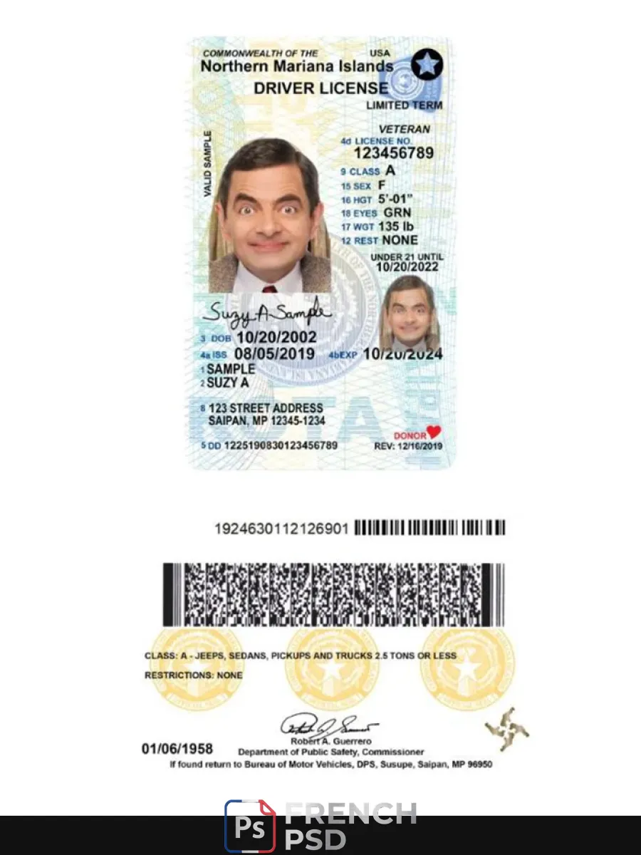 États-Unis septentrionale Mariana îles moins de 21 permis de conduire 2019 présent — Permis de conduire