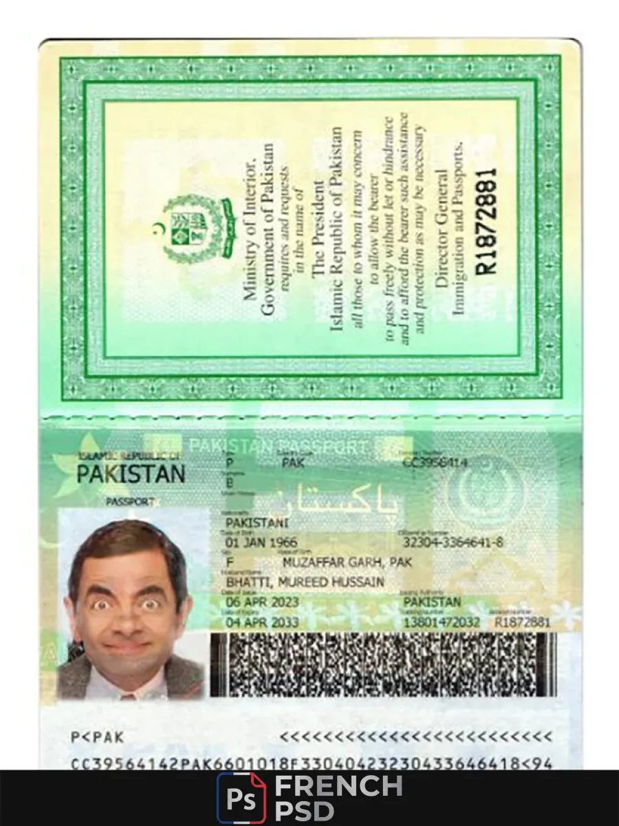 Pakistan passeport 2023 présent version 2 — Passeports