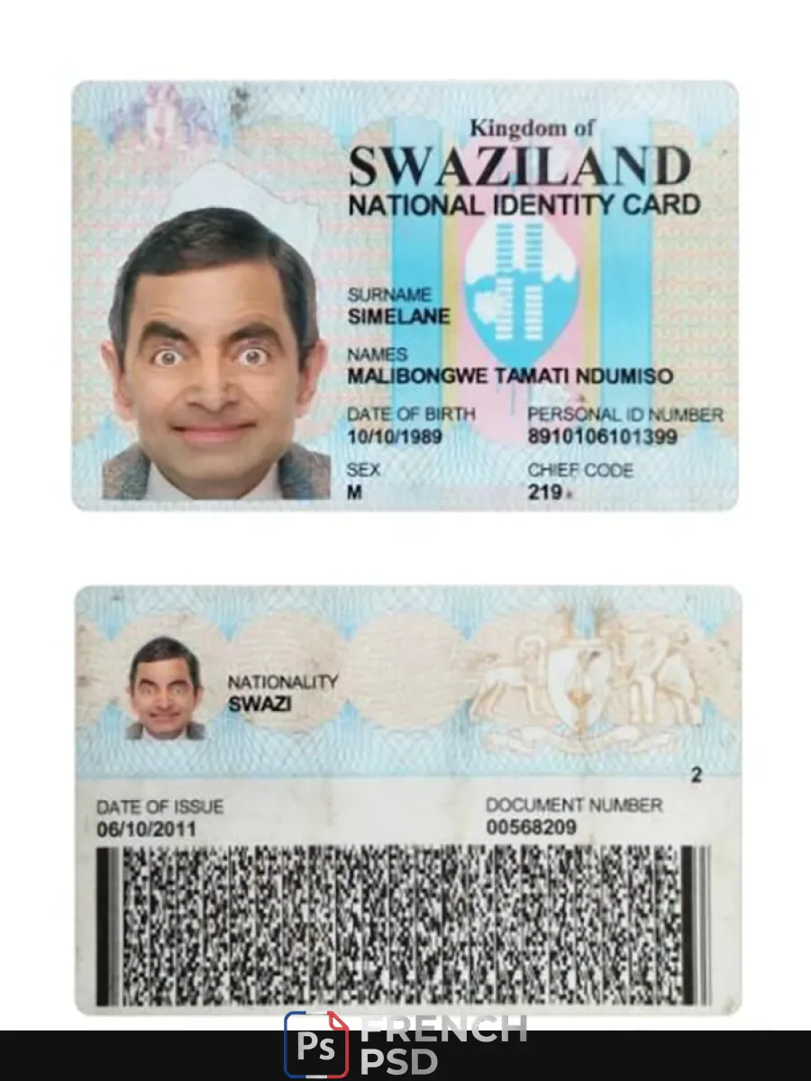 Eswatini national carte d'identité — Cartes d'identité
