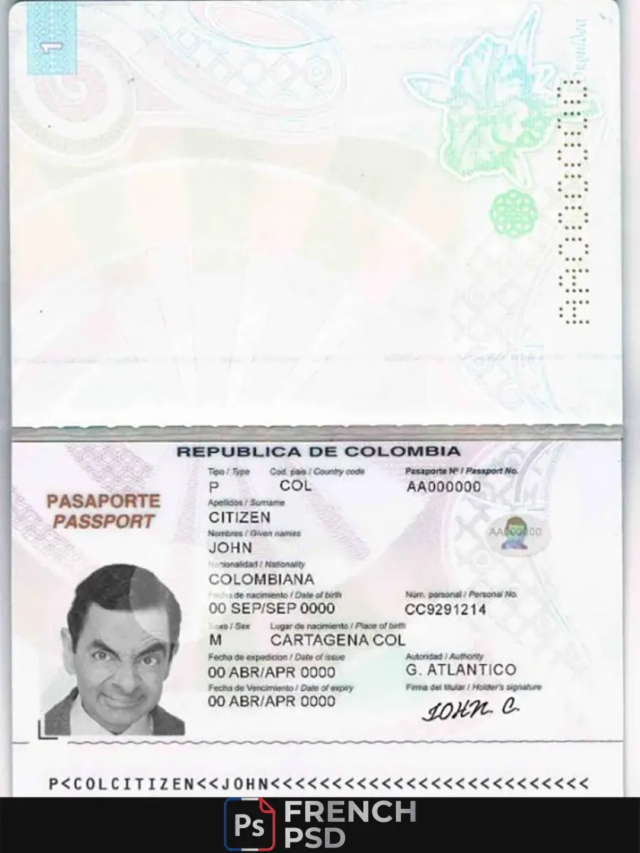 Colombie passeport 2018 2018 — Passeports