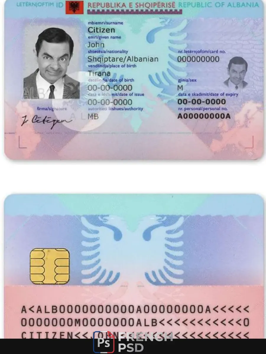 Albanie Id — Cartes d'identité