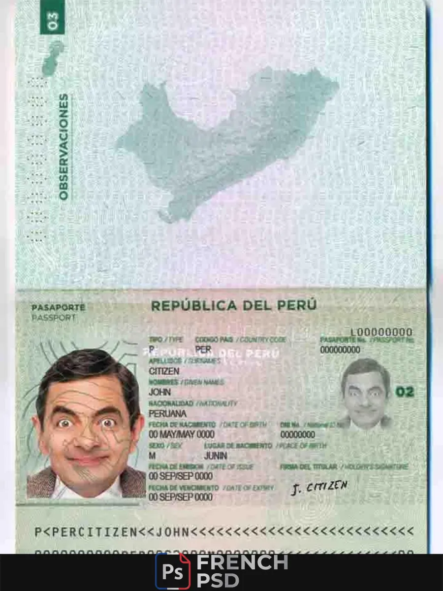 Pérou passeport — Passeports