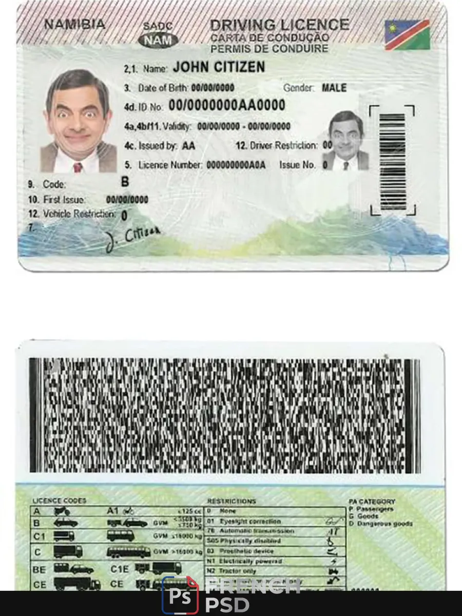 Namibie permis de conduire — Permis de conduire