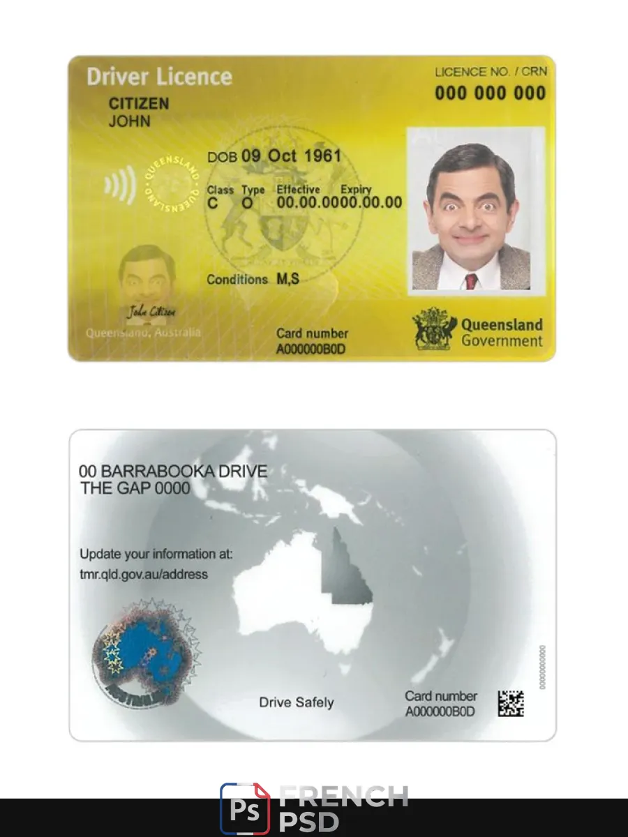 Australie Queensland Dl nouveau version — Permis de conduire
