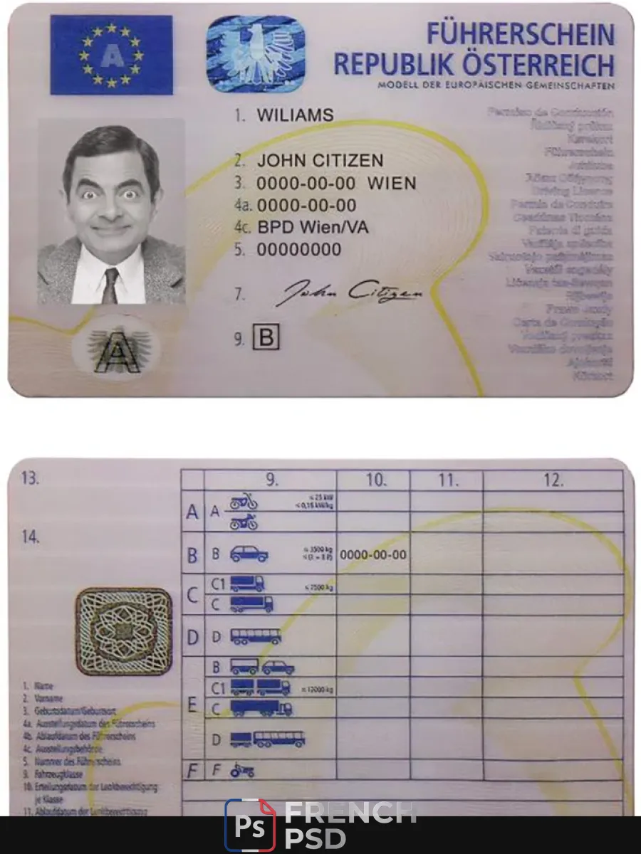 Autriche permis de conduire — Permis de conduire