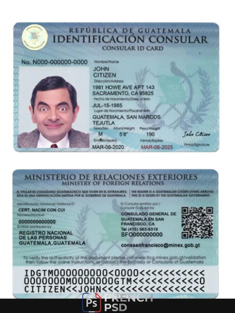 Guatemala consulaire carte d'identité — Cartes d'identité
