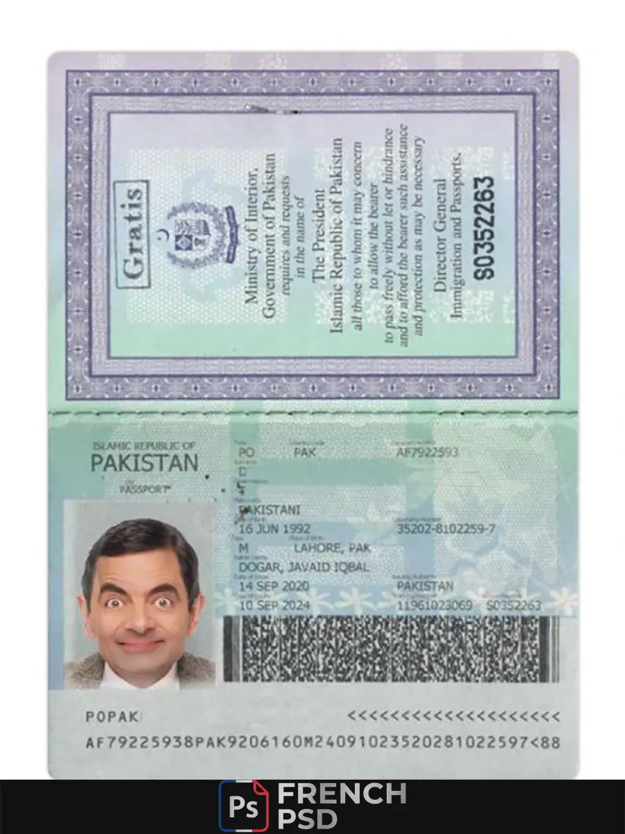 Pakistan passeport 2020 présent