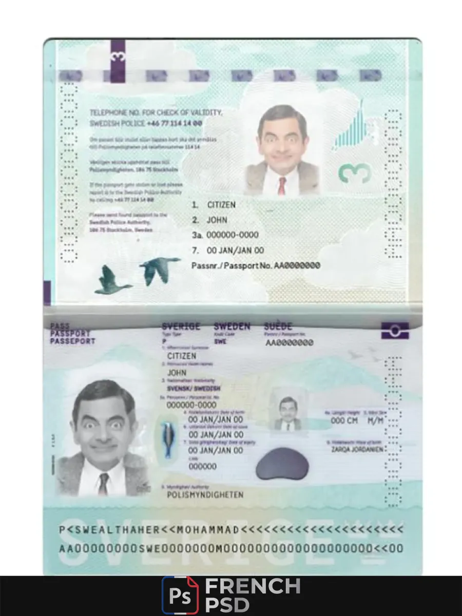 Suède passeport nouveau 2022 présent — Passeports