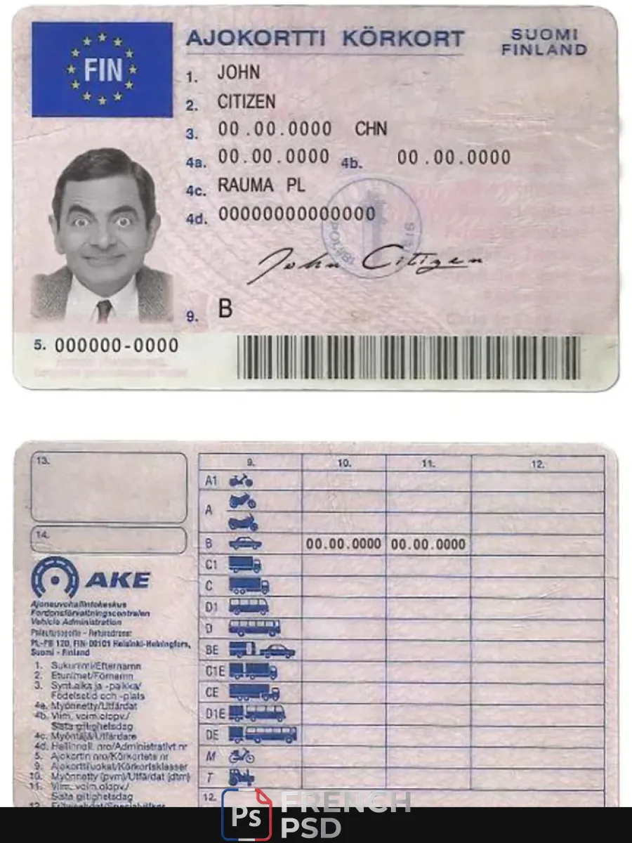 Finlande permis de conduire — Permis de conduire