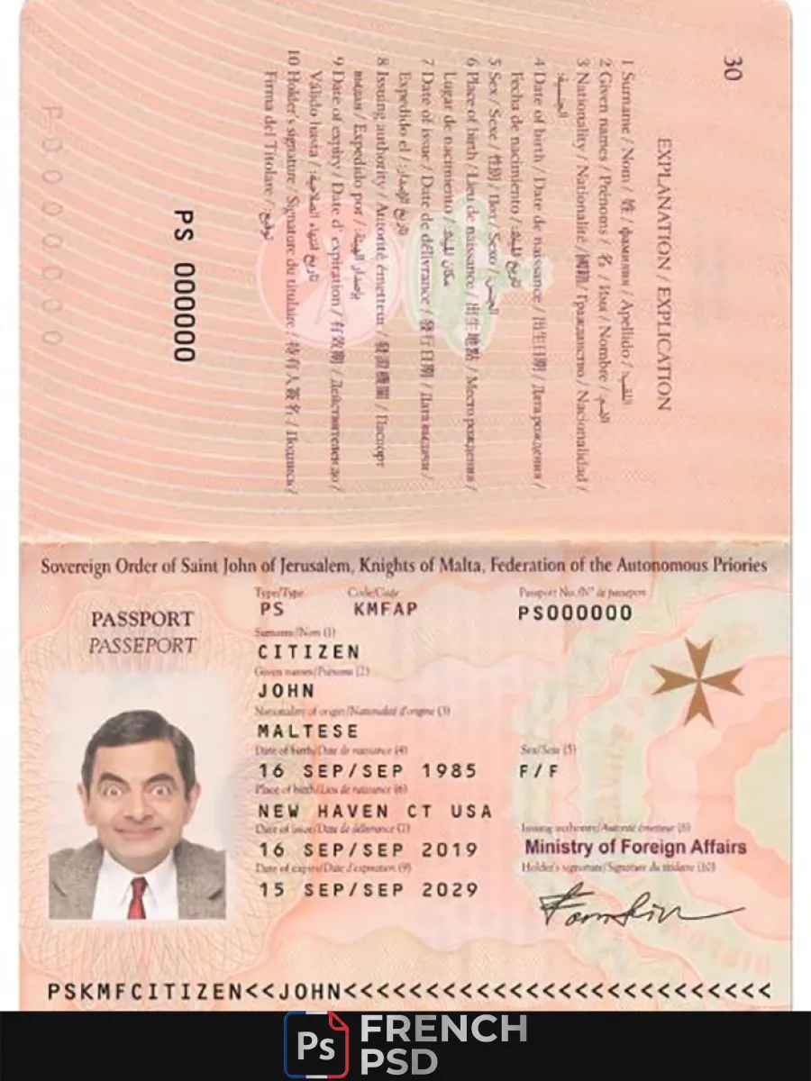 Malte passeport 2019 présent — Passeports