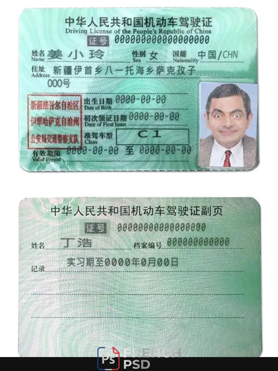 Chine Dl — Permis de conduire
