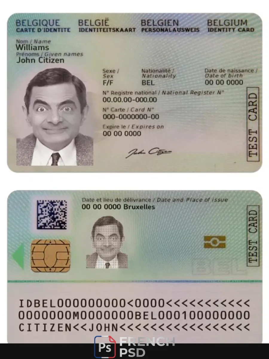 Belgique carte d'identité nouveau — Cartes d'identité