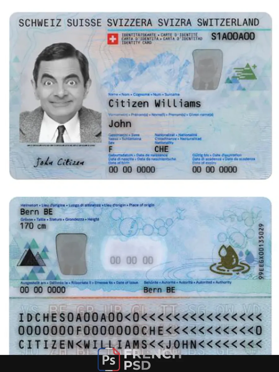 Suisse carte d'identité — Cartes d'identité