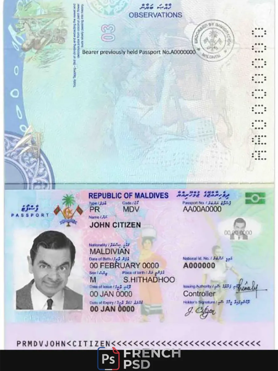 Maldives passeport — Passeports