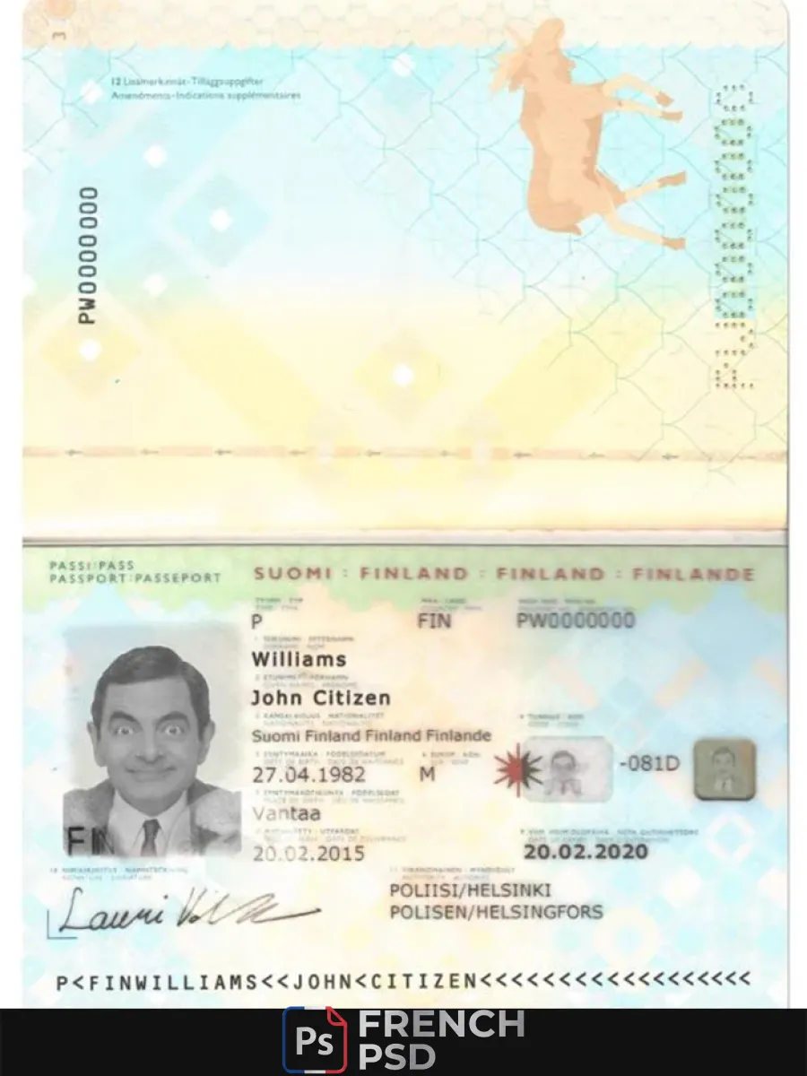 Finlande passeport 2012 2017 — Passeports