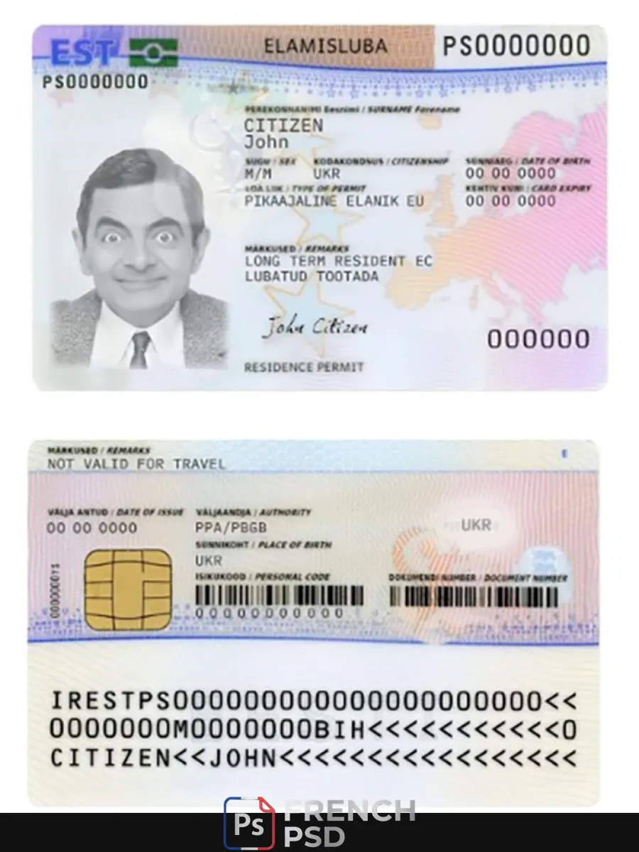 Estonie titre de séjour carte — Titre de séjour