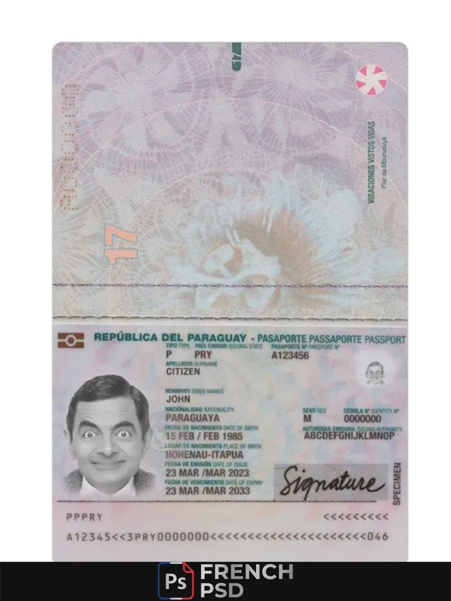 Paraguay passeport 2023 présent — Passeports
