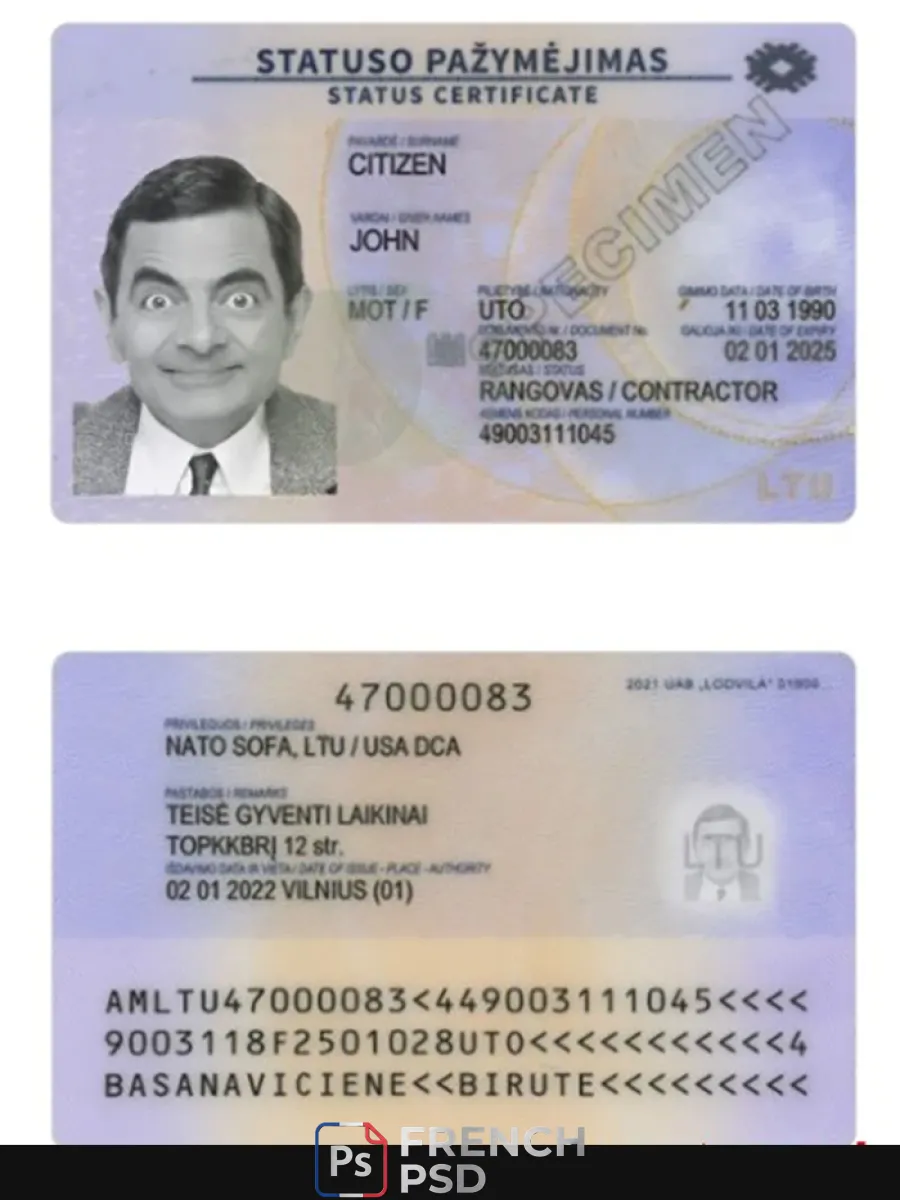 Lituanie carte de séjour 2022 présent