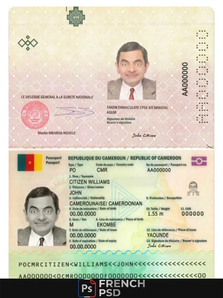 Cameroun passeport nouveau version — Passeports