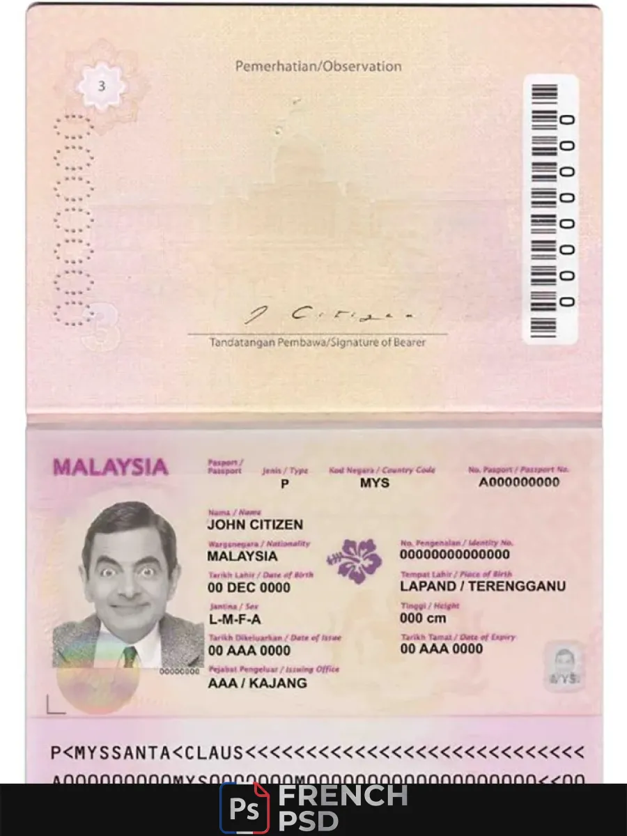 Malaisie passeport 2010 2017 — Passeports