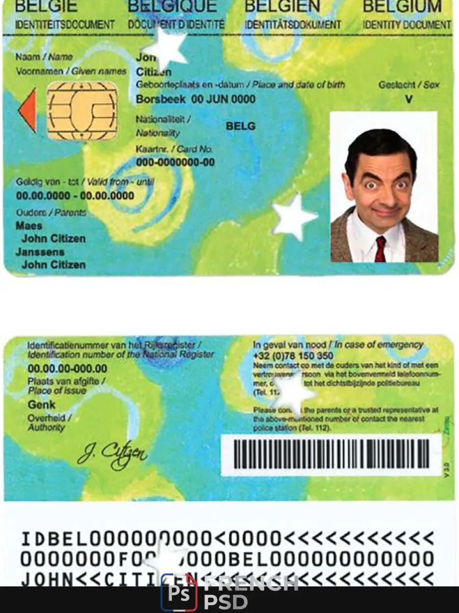 Belgique enfants Id 4 — Cartes d'identité