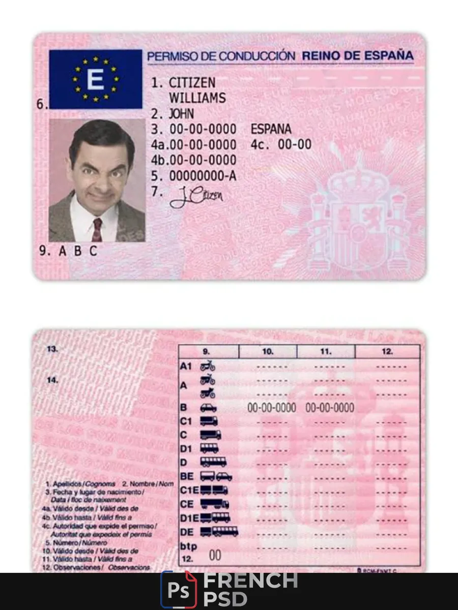 Espagne permis de conduire — Permis de conduire