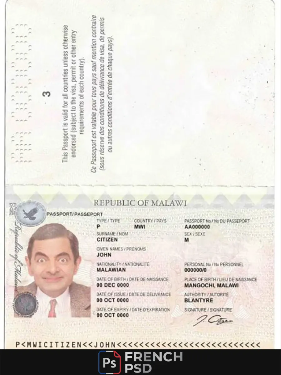 Malawi passeport — Passeports