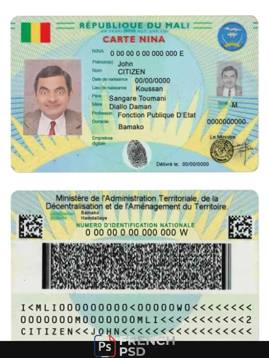Mali Carte Nina — Cartes d'identité