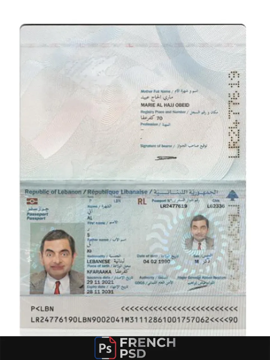 Liban passeport 2021 présent — Passeports