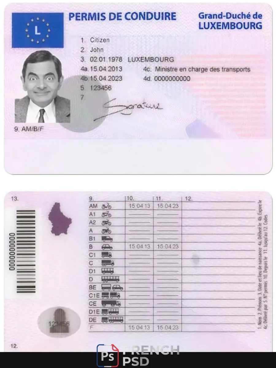 Luxembourg permis de conduire — Permis de conduire