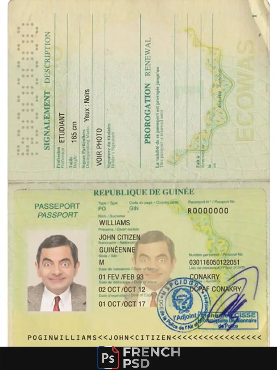Guinée passeport version 2 — Passeports