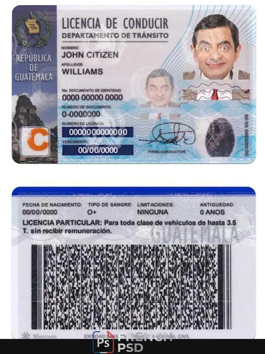 Guatemala Dl — Permis de conduire