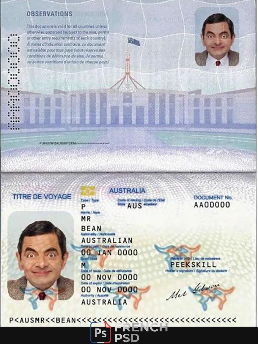 Australien passeport Convention document de voyage — Passeports