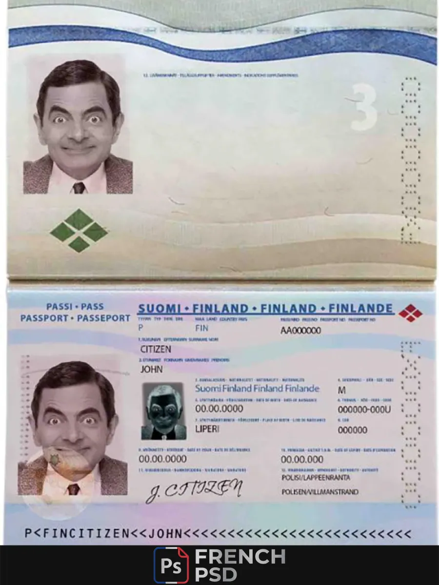 Finlande passeport — Passeports
