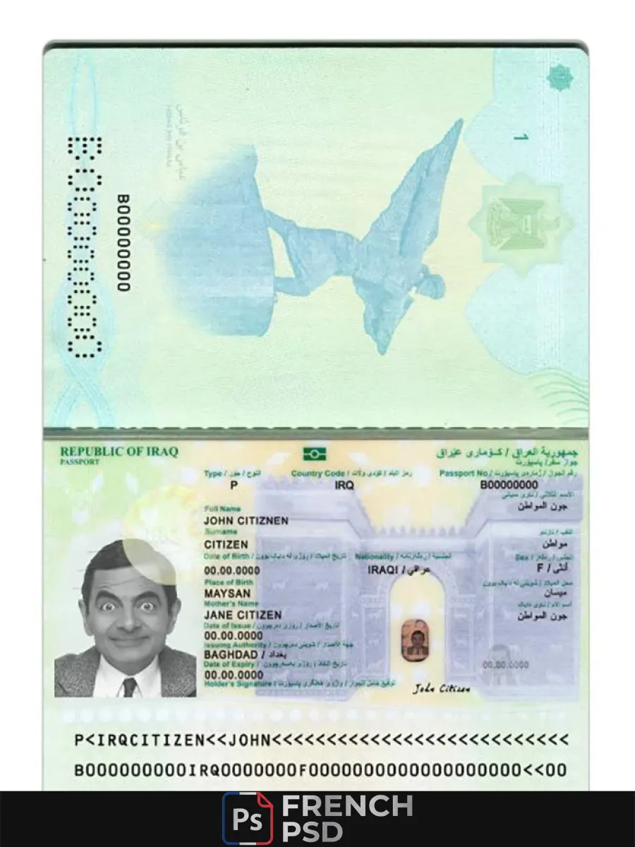 Irak passeport 2024 présent — Passeports