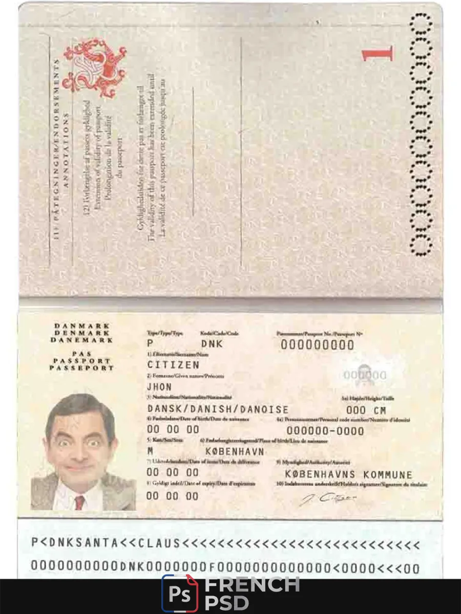 Danemark passeport — Passeports