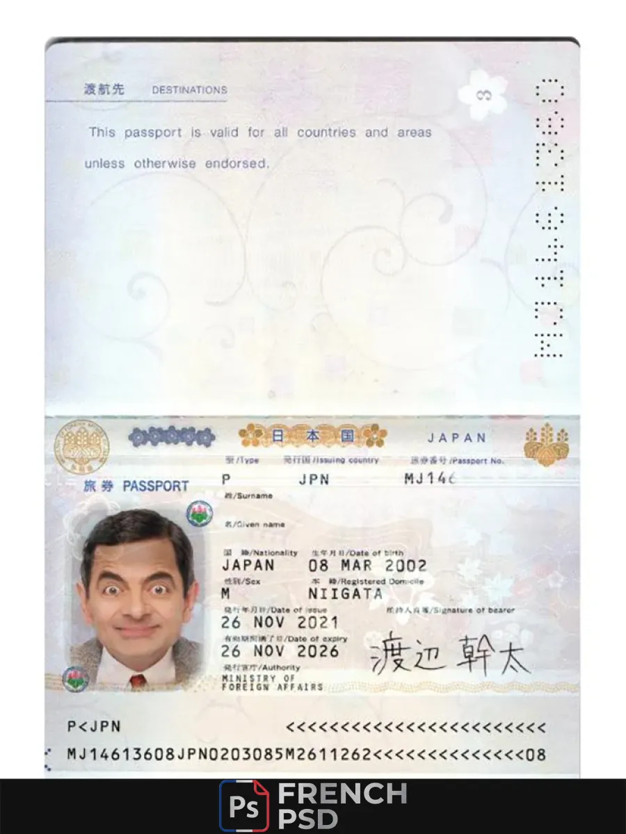 Japon passeport 2021 présent — Passeports