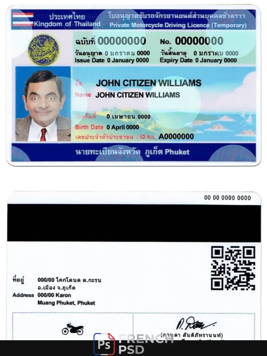 Thaïlande permis de conduire — Permis de conduire