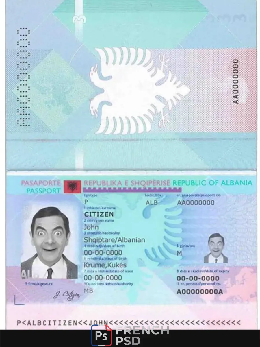 Albanie passeport — Passeports