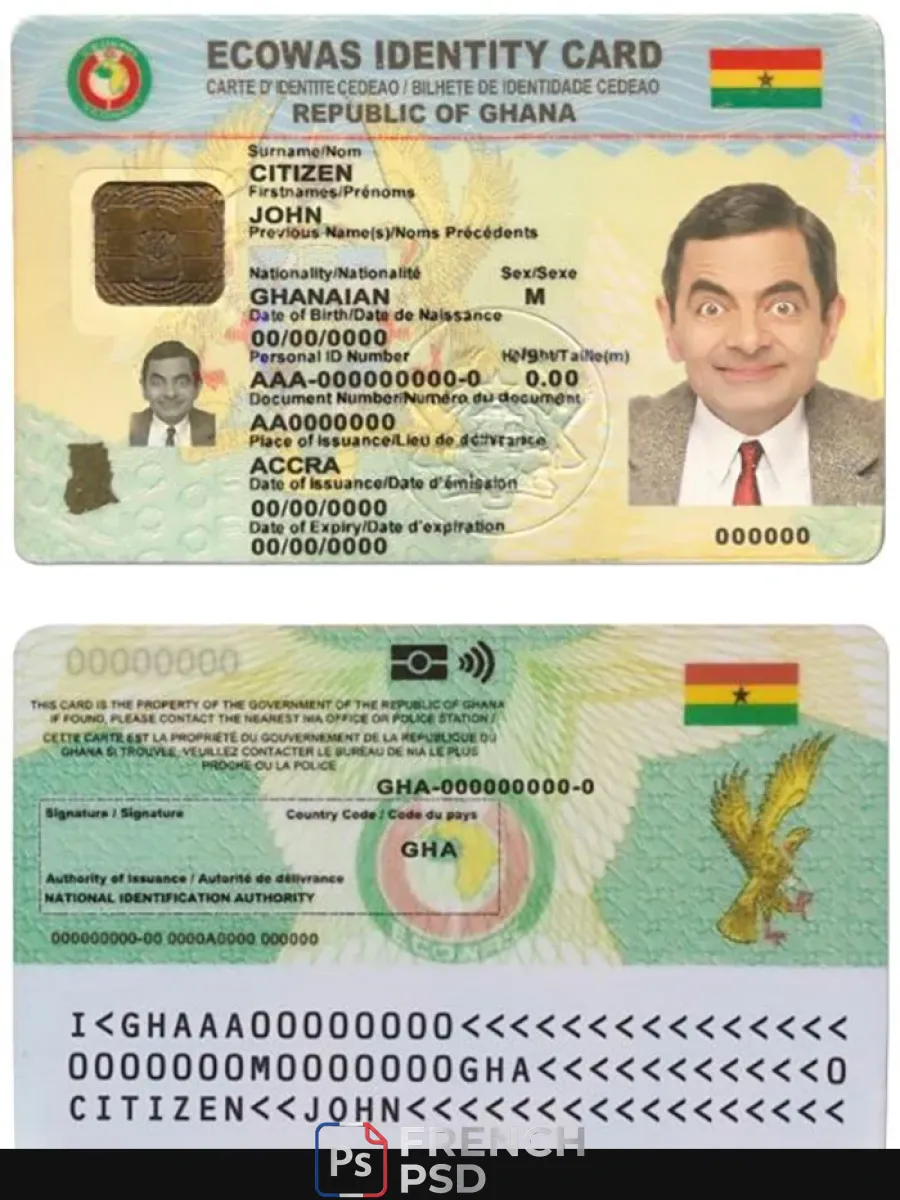 Ghana Id — Cartes d'identité