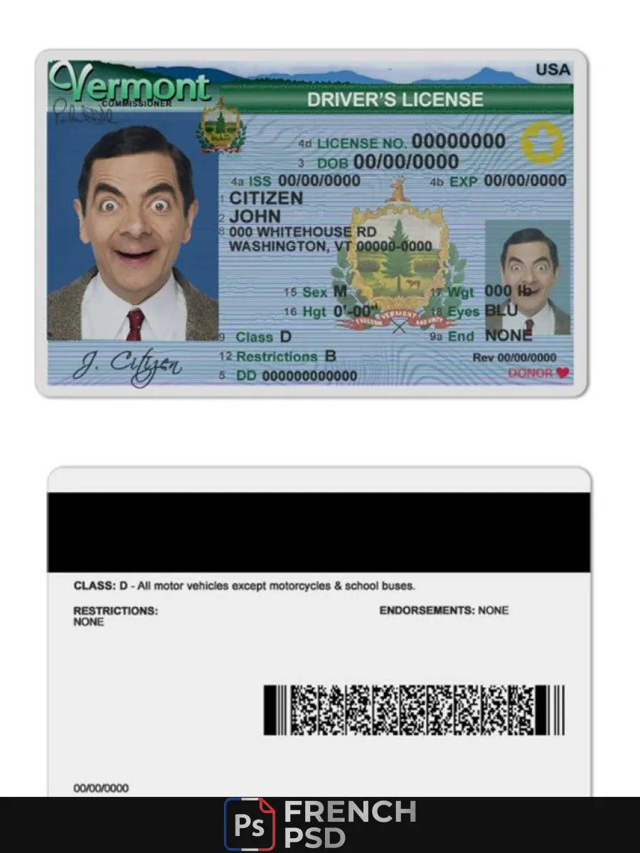 États-Unis Vermont Dl 2004 2019 — Permis de conduire