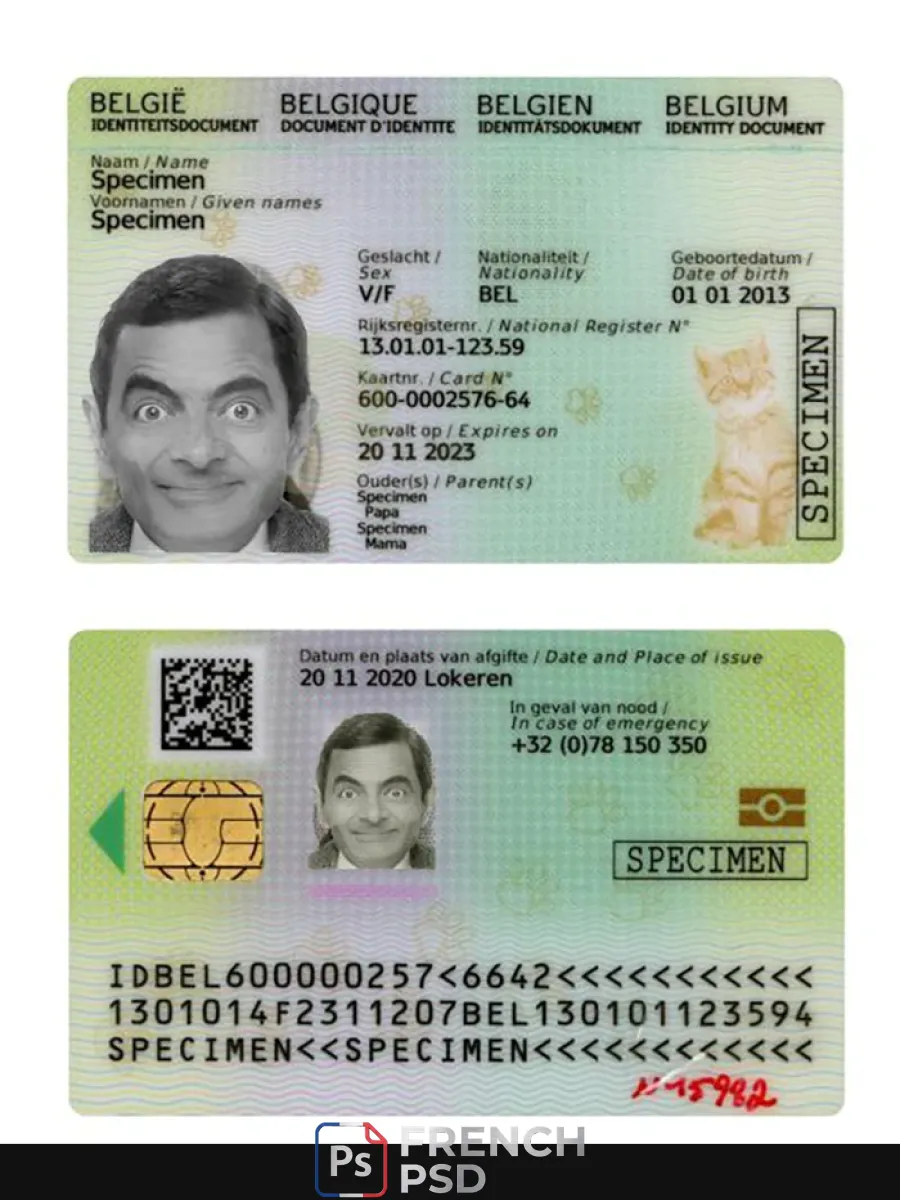 Belgique enfants Id 2020 présent — Cartes d'identité