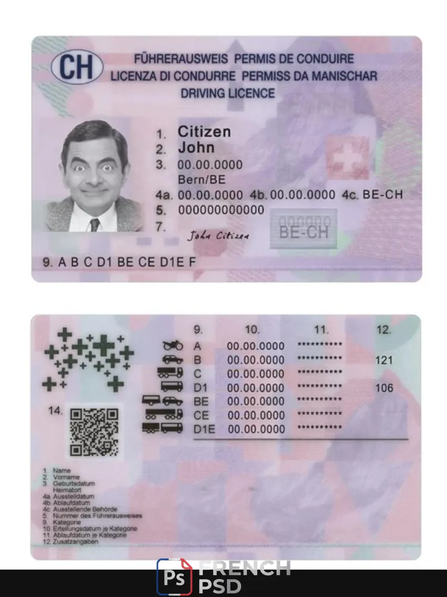 Suisse permis de conduire 2023 présent — Permis de conduire