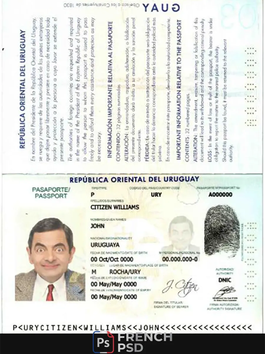 Uruguay passeport — Passeports