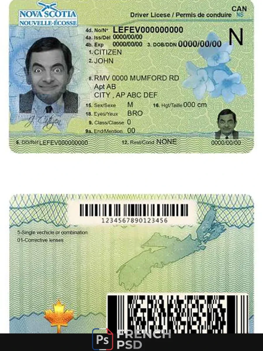 Canada Nova Scotia permis de conduire — Permis de conduire