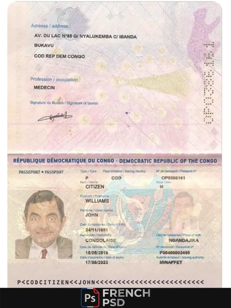 Congo passeport 2015 présent — Passeports