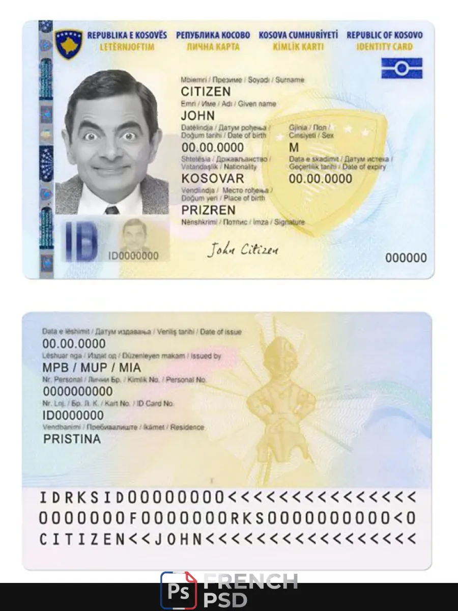 Kosovo carte d'identité — Cartes d'identité